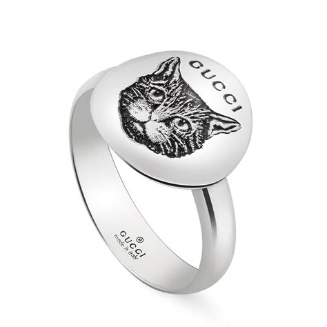 gucci feline head ring|gucci blind for love ring.